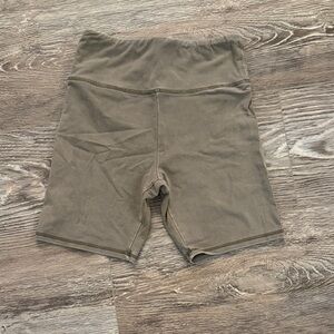 Olive Women's High-Waisted Bike Shorts